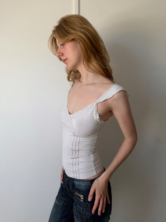 Camaïeu polka dot top
