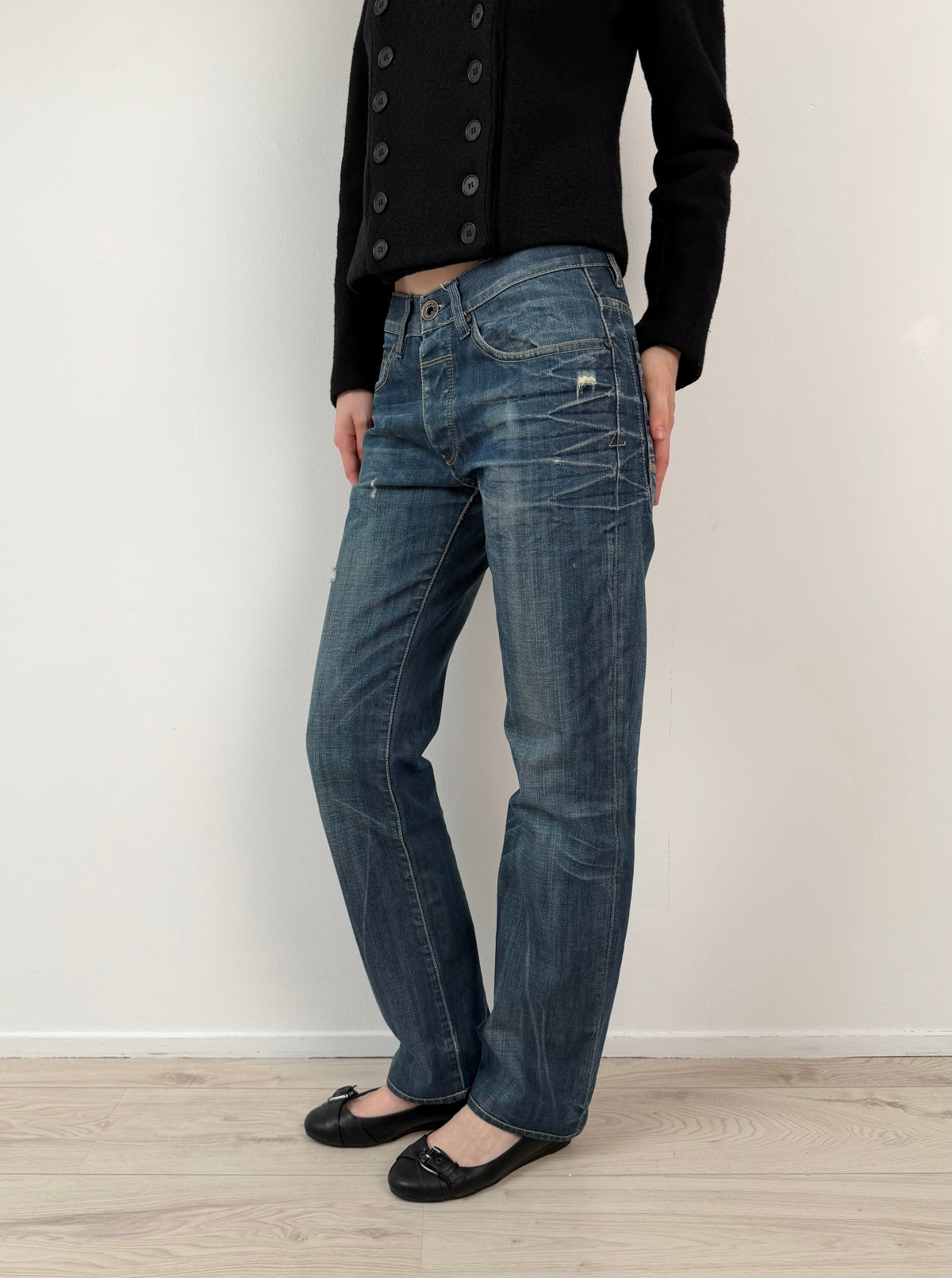 Straight leg jeans