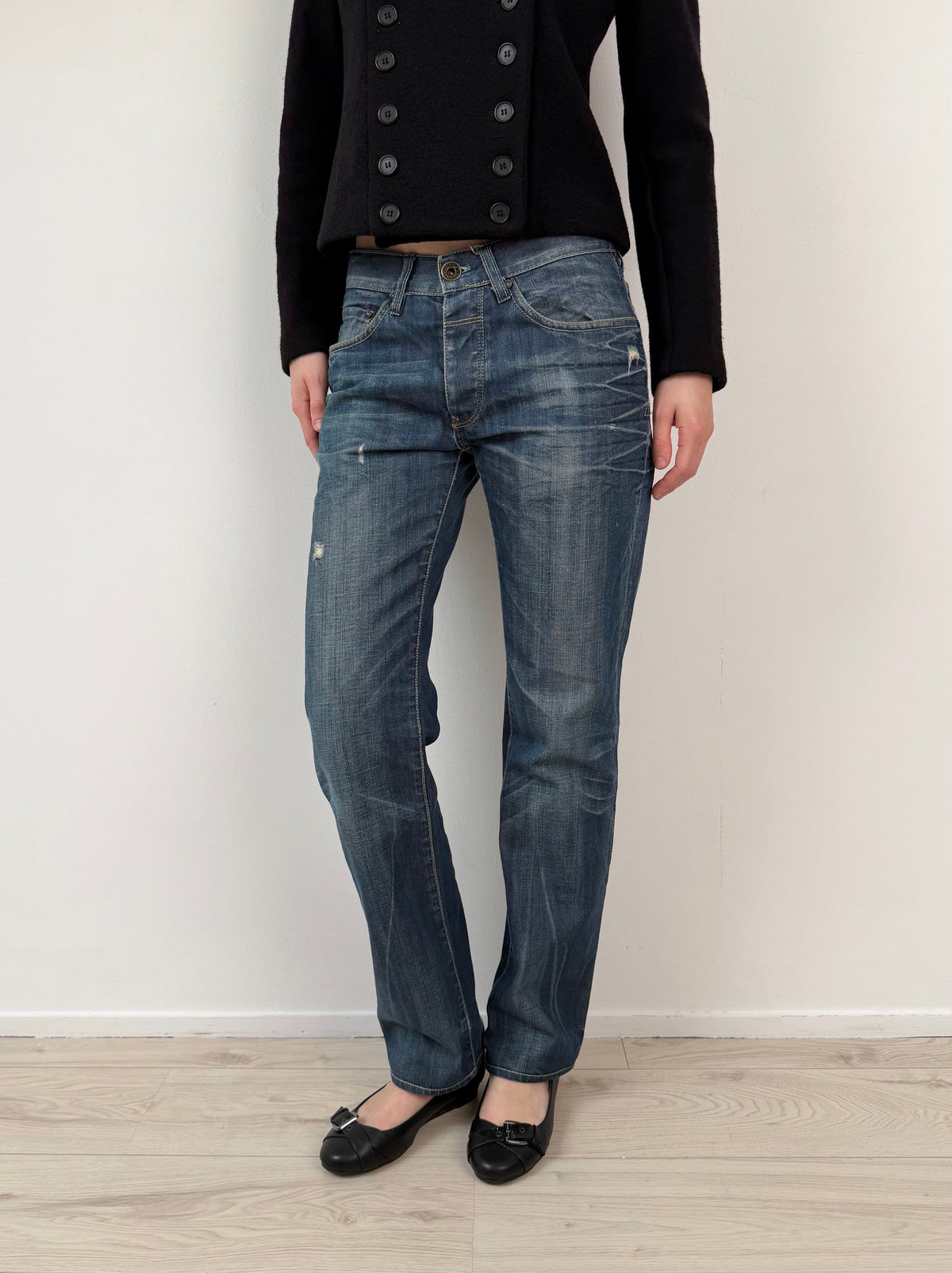 Straight leg jeans
