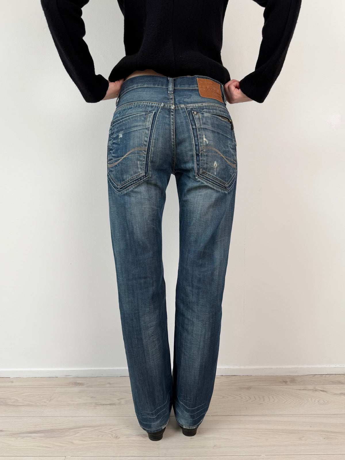 Straight leg jeans