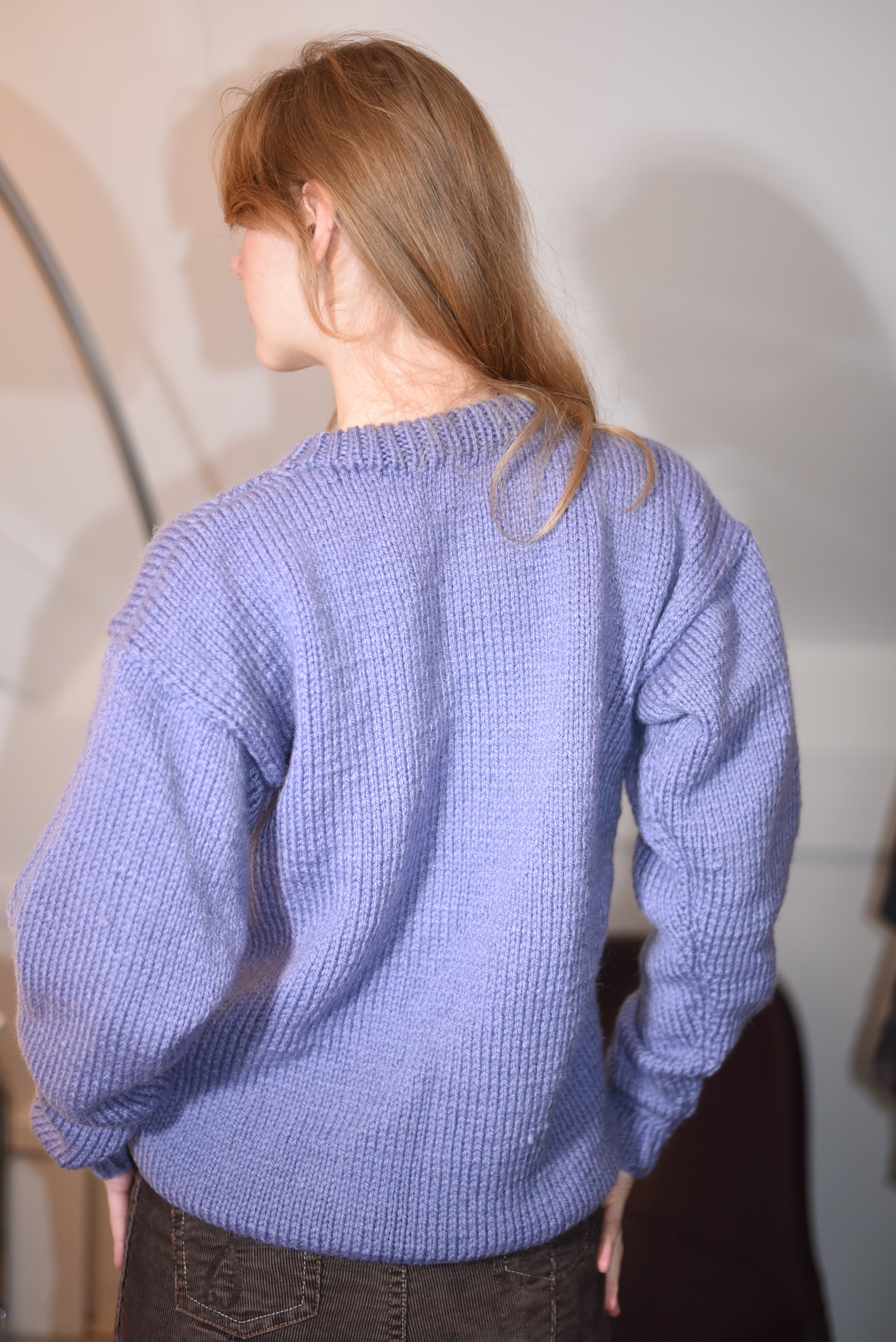 Lavender chunky knit sweater