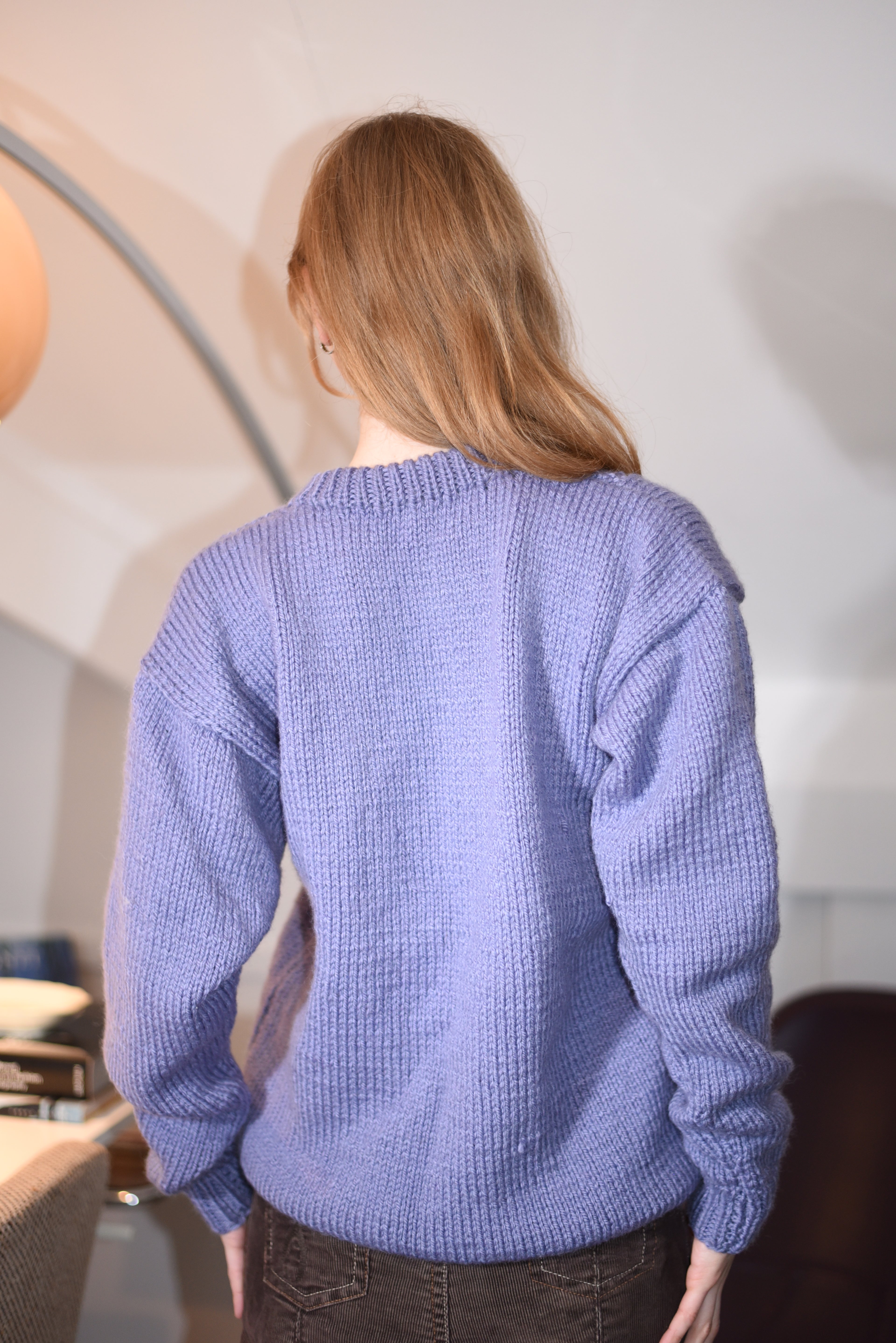 Lavender chunky knit sweater