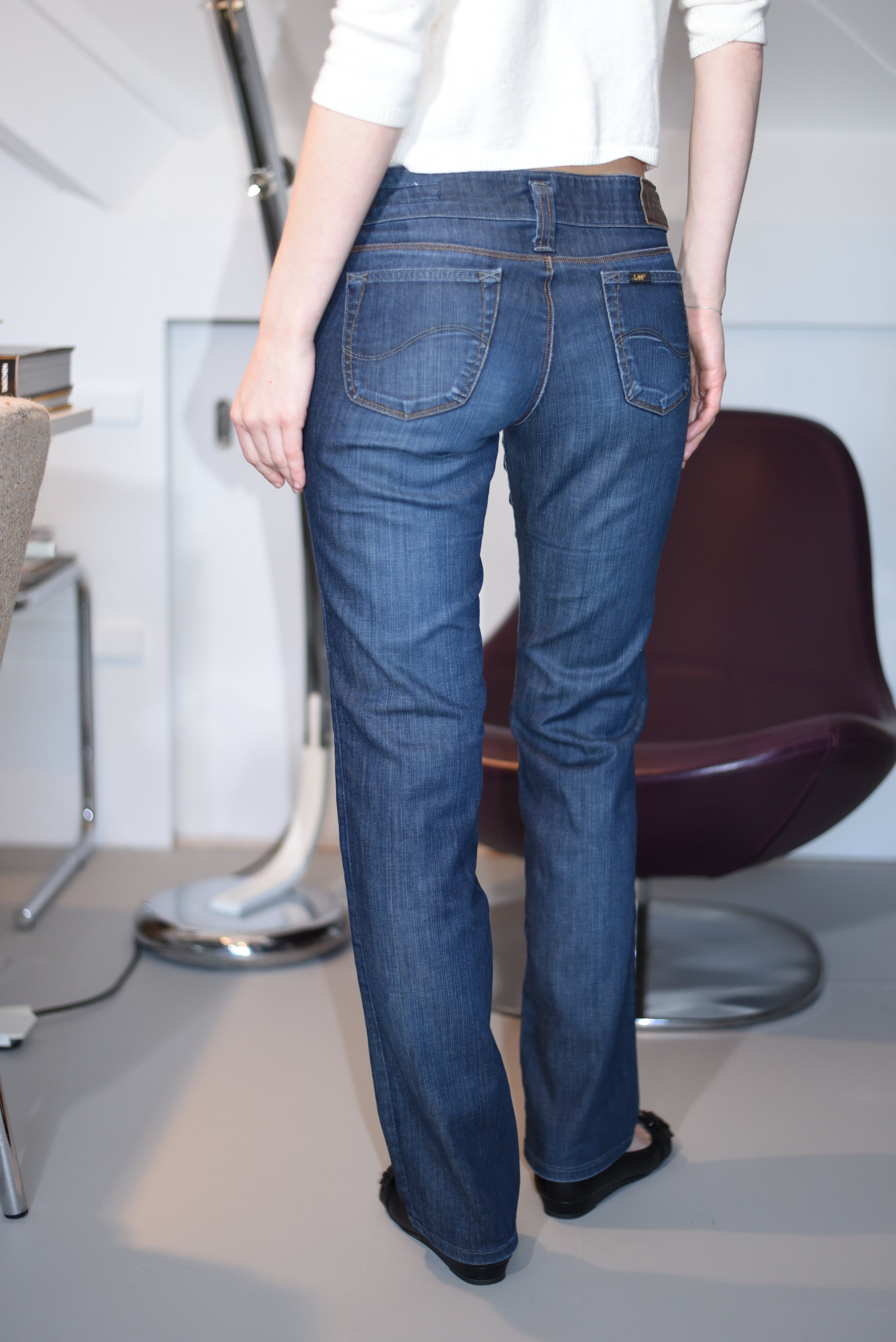 Lee low-rise straight-leg jeans