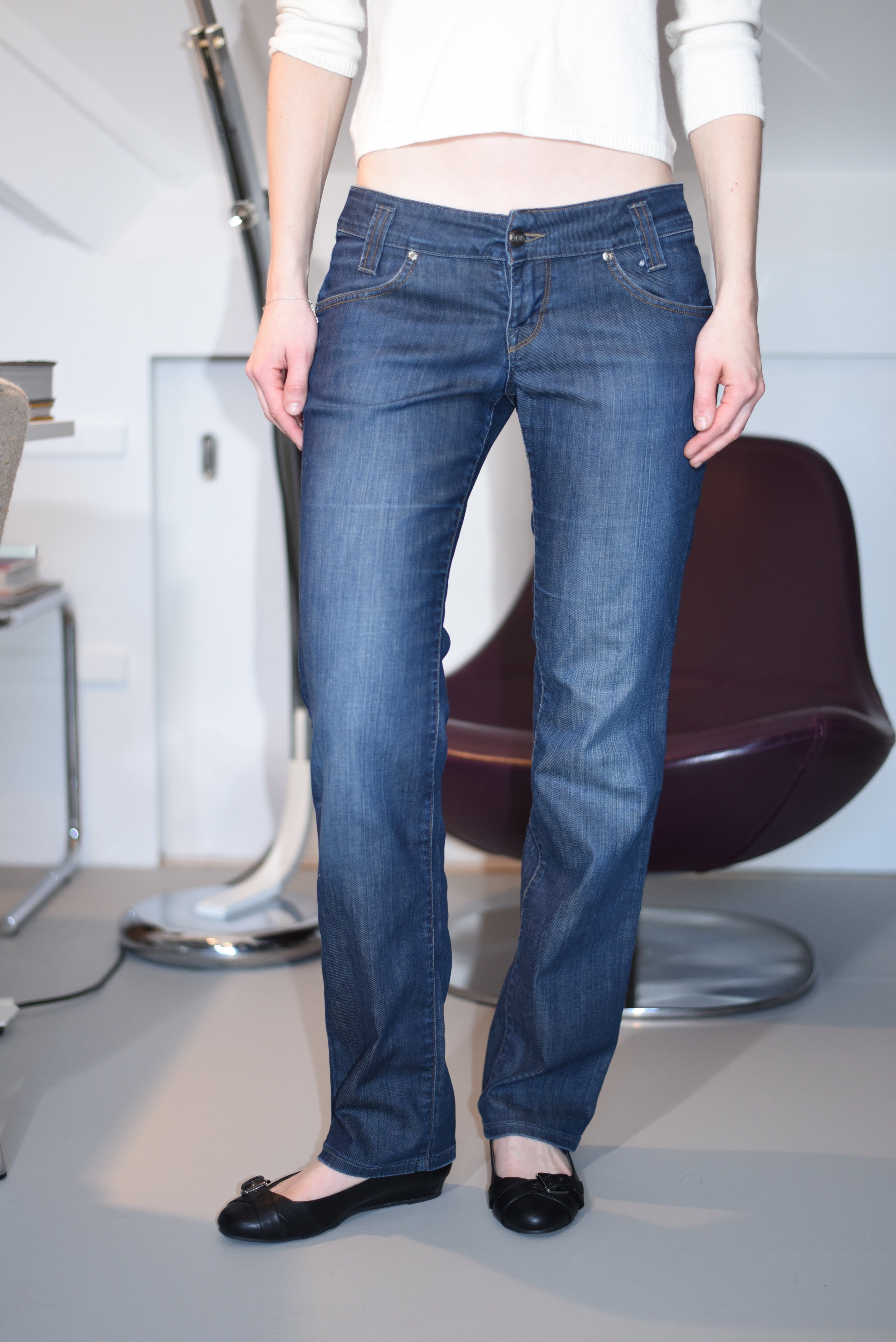 Lee low-rise straight-leg jeans